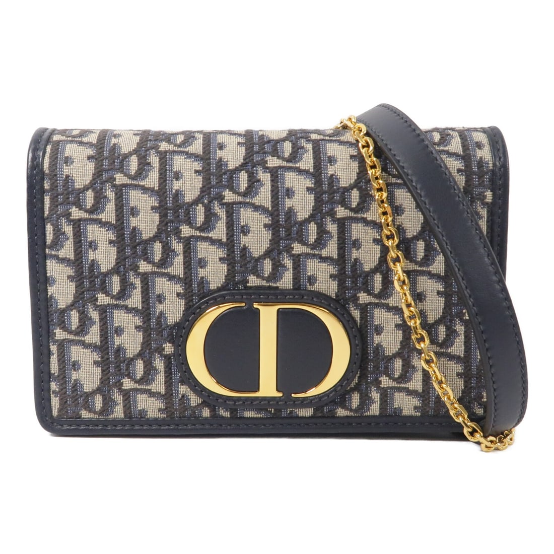 Dior Montaigne Pouch Waist Bag Body Bag Navy Canvas S2086UTZQ: Dior Montaigne Pouch Waist Bag Body Bag Navy Canvas S2086UTZQ This Christian Dior Montaigne pouch is a navy canvas waist/body bag with gold-tone hardware. It features a flap closure, an exterior open 