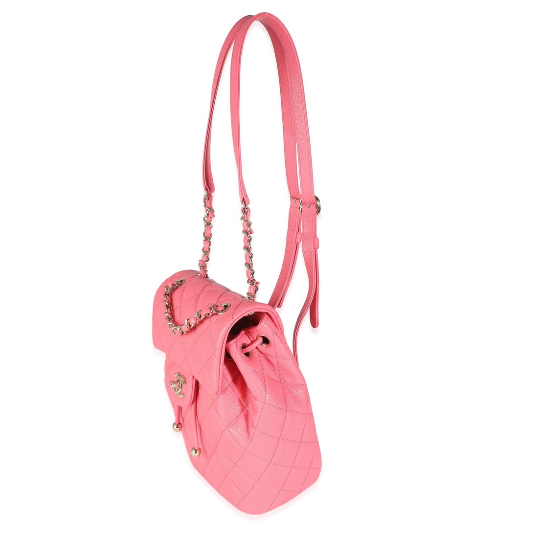 Chanel Pink Caviar Drawstring Backpack - 5