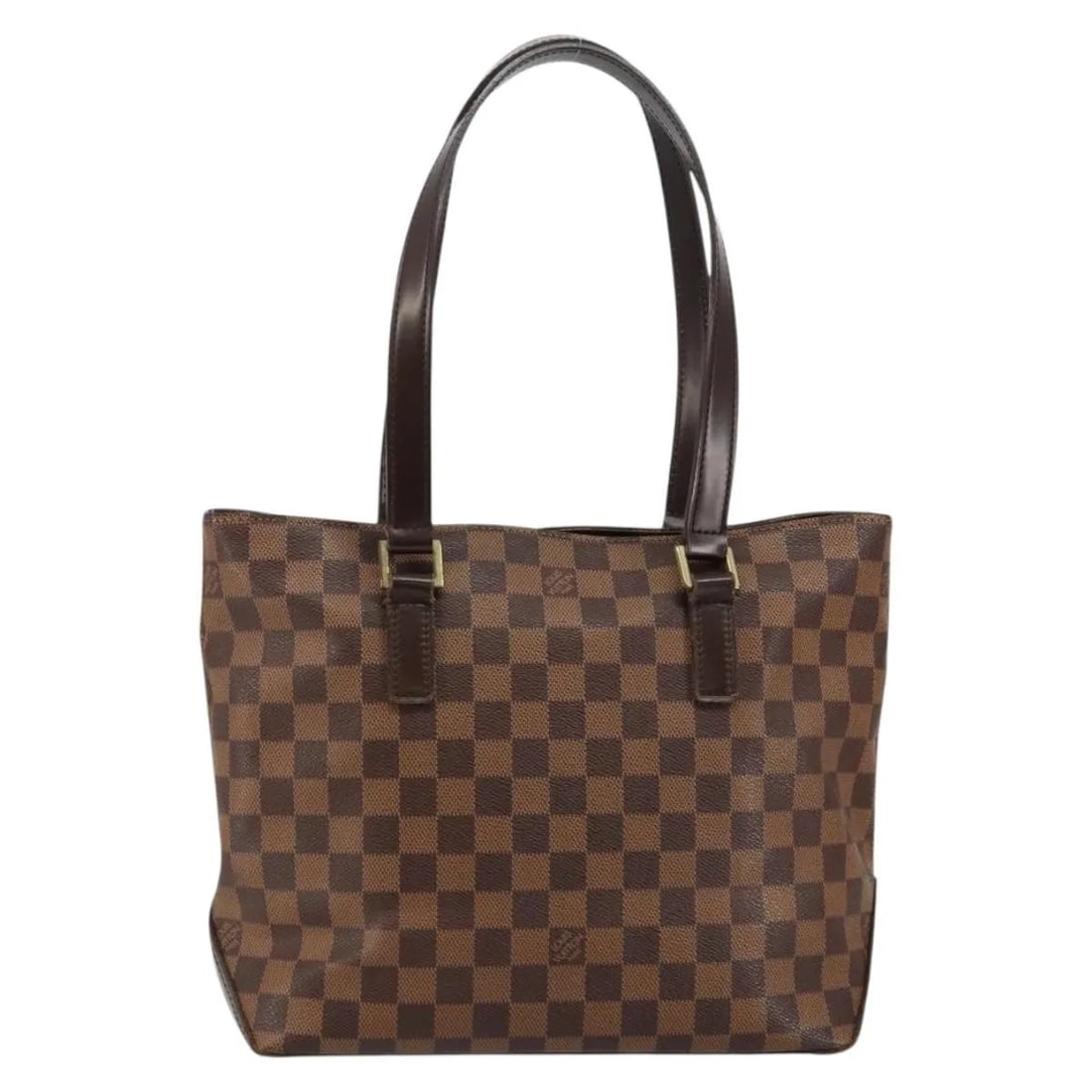 Louis Vuitton Cabas Piano Brown Canvas Tote Bag: Louis Vuitton Cabas Piano Brown Canvas Tote Bag This Louis Vuitton Cabas Piano handbag features the iconic brown Damier canvas and is designed for women. Crafted in France, it offers a stylish and pra