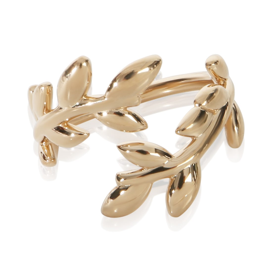 Tiffany & Co. Paloma Picasso Olive Leaf 18k Rose Gold Ring Size 6: Tiffany & Co. Paloma Picasso Olive Leaf 18k Rose Gold Ring Size 6 This Tiffany & Co. Paloma Picasso Olive Leaf ring is crafted from 18k rose gold and features an elegant, nature-inspired design. The r