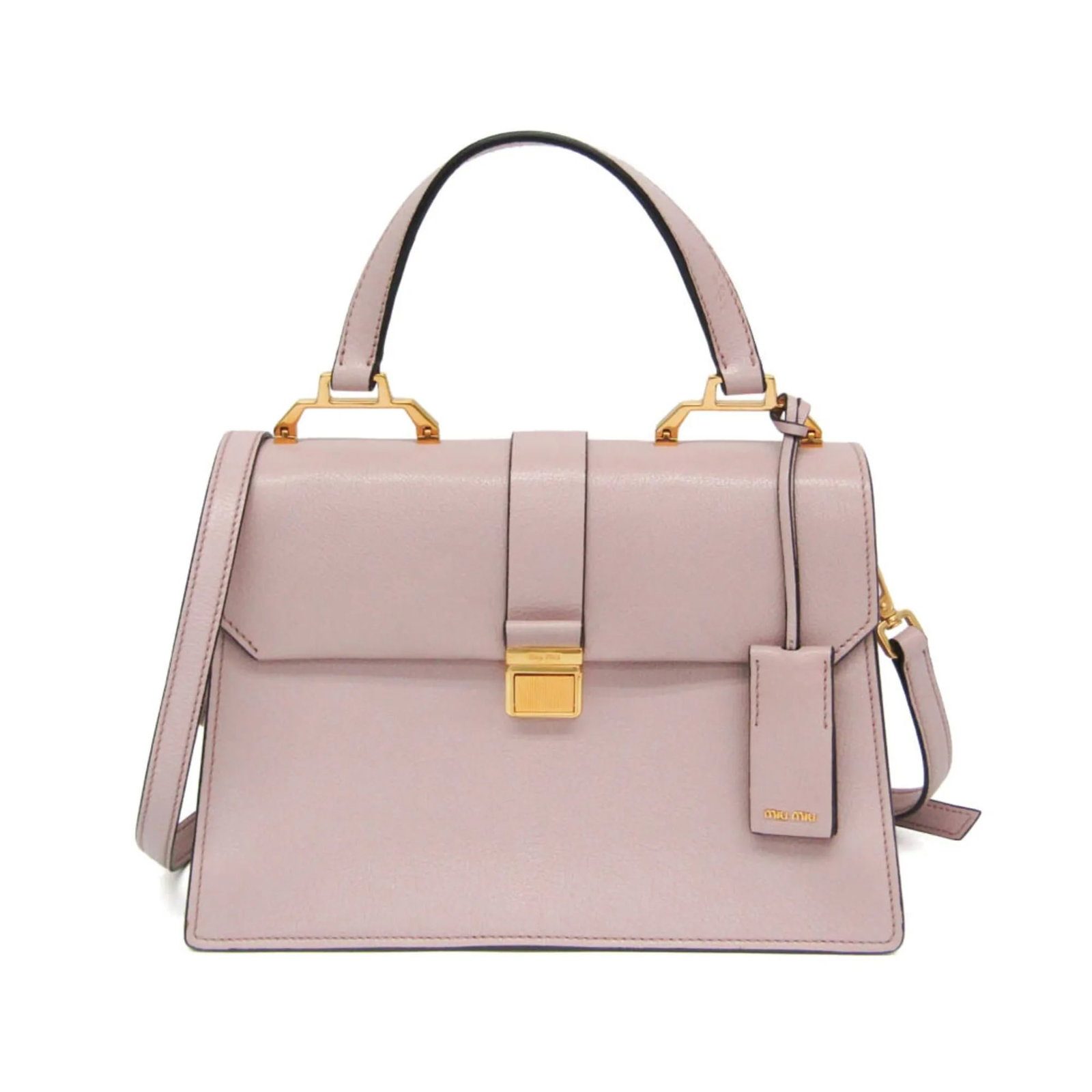 Miu Miu Madras Leather Top Handle Convertible Compartment Bag Pink: Miu Miu Madras Leather Top Handle Convertible Compartment Bag Pink Miu Miu Madras Convertible Compartment Top Handle bag in pink leather. This women's handbag is in good overall condition with a struc