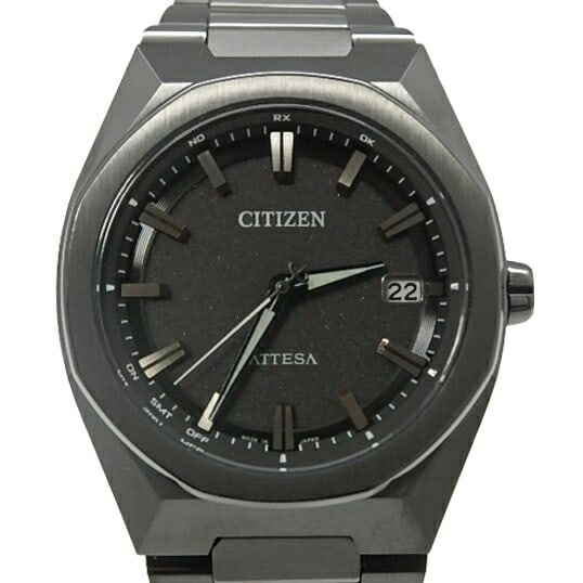 Citizen Attesa CC3045-61E H128 mens wristwatch Japan: Citizen Attesa CC3045-61E H128 mens wristwatch Japan Citizen Attesa ACTLine Black Titanium Series CC3045-61E H128 men's wristwatch from Japan. This pre-owned watch features Eco-Drive Quartz movement, 