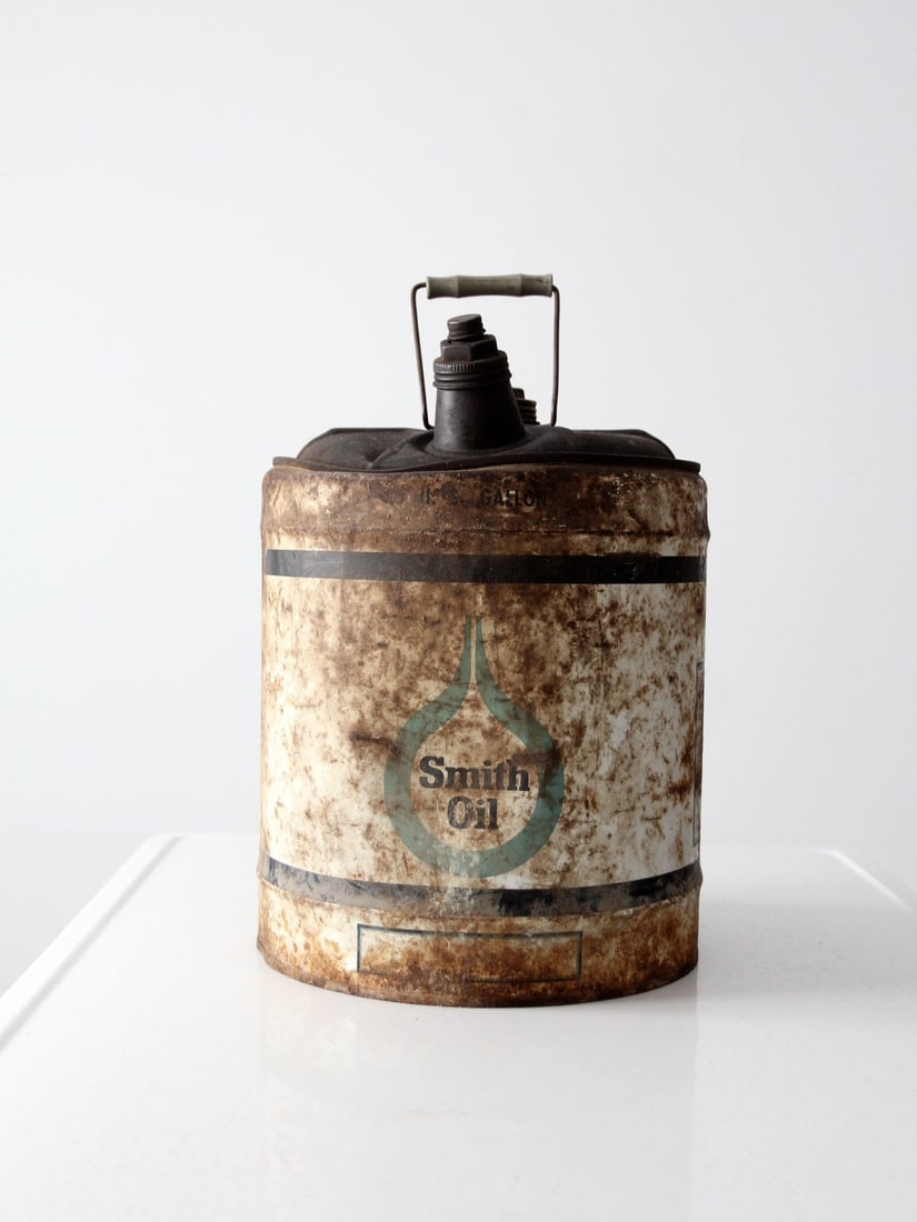 Vintage Smith Oil Can from Smith Oil Corporation 15.5in x 11.25in (1 of 6)