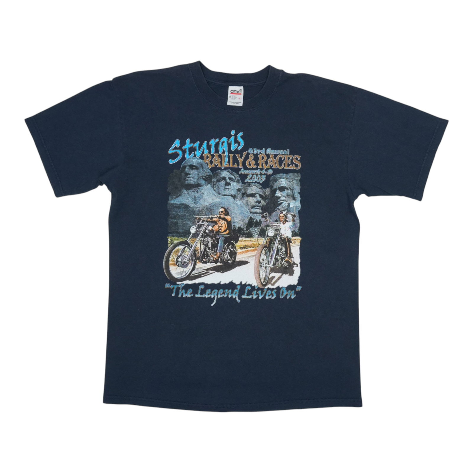 Vintage 2003 Sturgis Rally Black Cotton Graphic T Shirt Large: Vintage 2003 Sturgis Rally Black Cotton Graphic T Shirt Large This is an original vintage 2003 Sturgis Motorcycle Rally shirt featuring graphics on both the front and back. Made from 100% cotton, it c