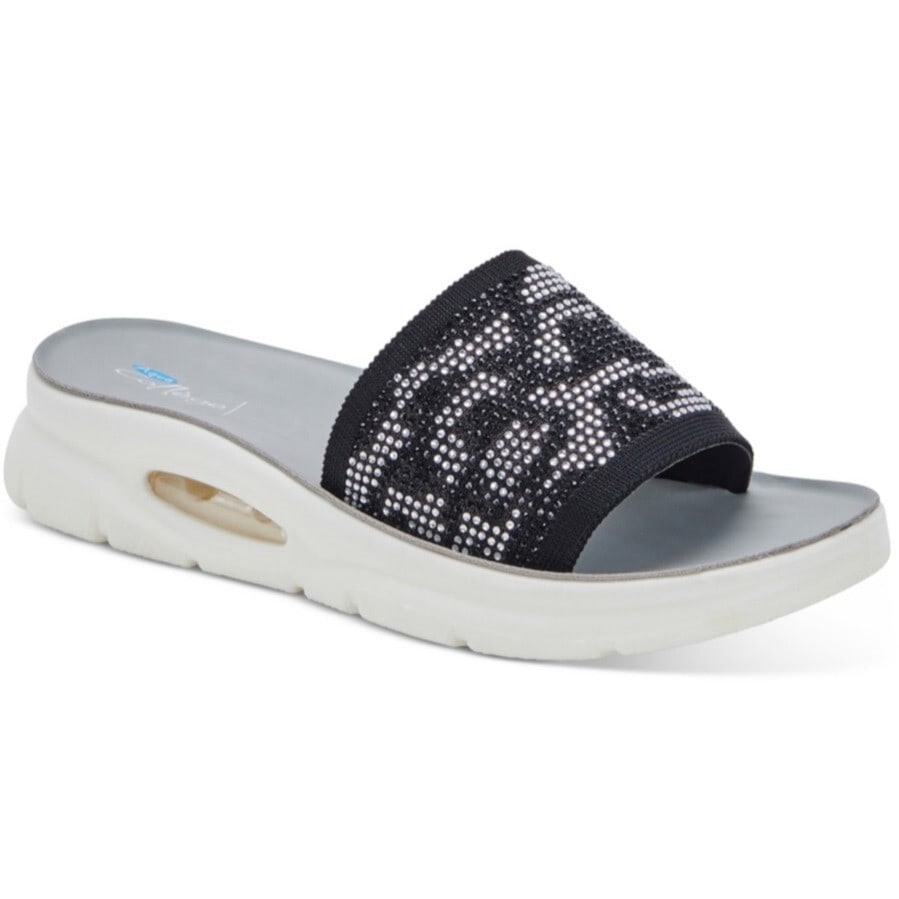 Aqua College Alina Waterproof Slide Sandals Black Zebra 9M (1 of 3)