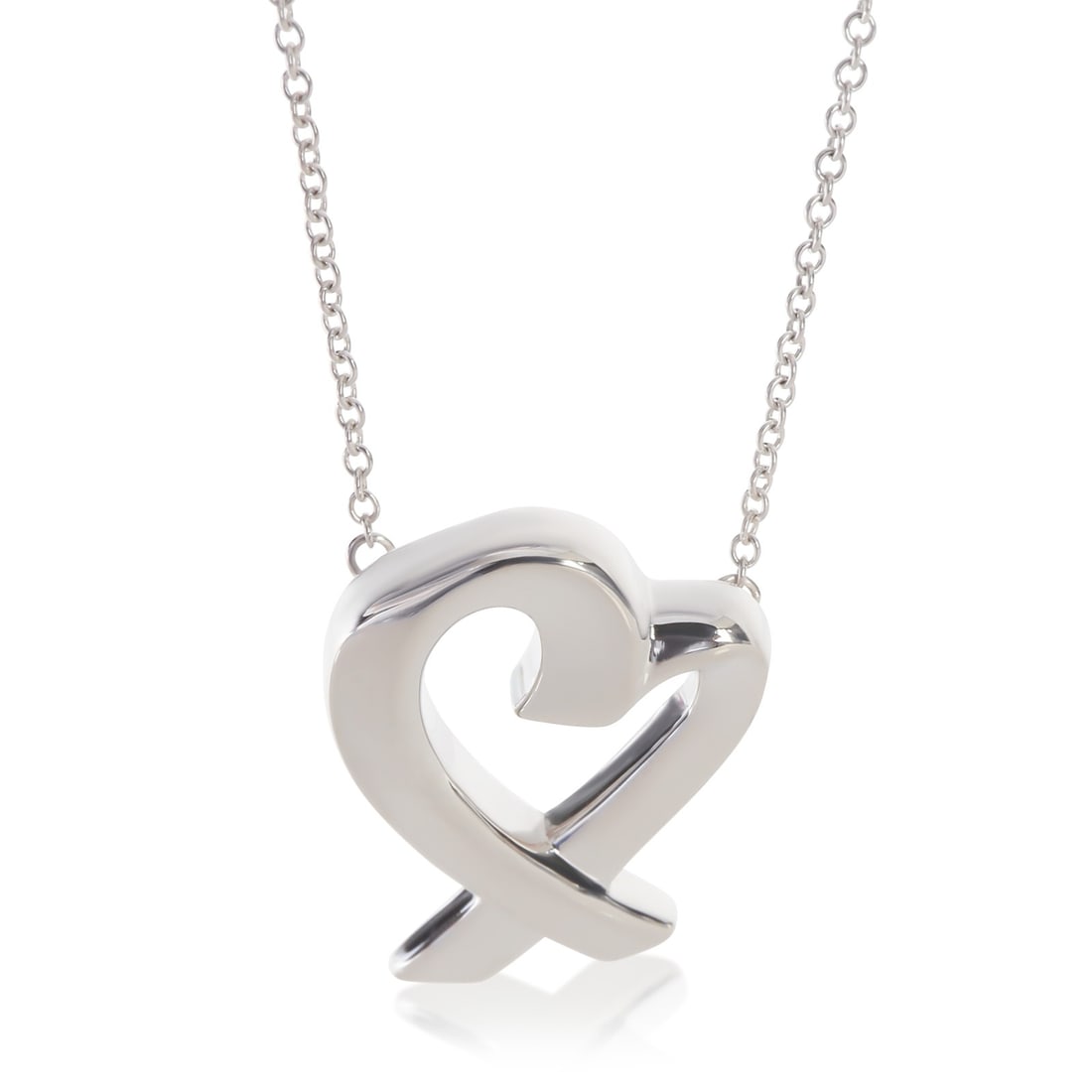 Tiffany & Co Paloma Picasso Loving Heart Sterling Silver Pendant: Tiffany & Co Paloma Picasso Loving Heart Sterling Silver Pendant Tiffany & Co. Paloma Picasso Loving Heart pendant in sterling silver. This women's pendant from the Paloma Picasso Loving Heart collect