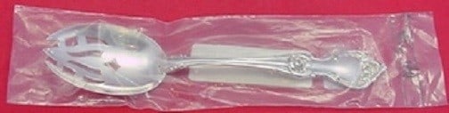 Lunt Alexandra Sterling Silver Slotted Serving Spoon 8 1/4 Inch (1 of 1)