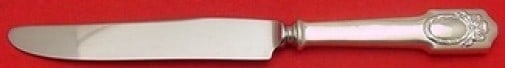 Shreve Louis XVI Sterling Silver Dinner Knife 9 3/4": Shreve Louis XVI Sterling Silver Dinner Knife 9 3/4" This exquisite dinner knife features the elegant Louis XVI pattern by Shreve, crafted from premium sterling silver. Measuring 9 3/4" in length, thi