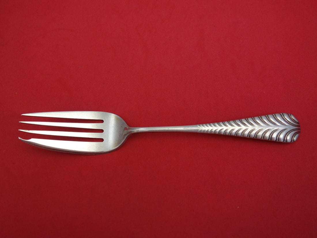 Dominick & Haff Sterling Silver 8.5 Inch Cold Meat Fork: Dominick & Haff Sterling Silver 8.5 Inch Cold Meat Fork This exquisite 8 1/2" cold meat fork from Dominick & Haff showcases the timeless elegance of sterling silver. Crafted with precision, this fork 