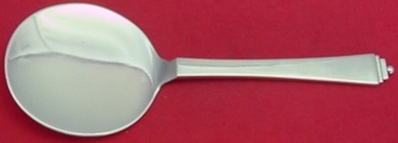 Georg Jensen Pyramid Sterling Silver Tomato Server GI/GJ Mark 7.5": Georg Jensen Pyramid Sterling Silver Tomato Server GI/GJ Mark 7.5" Introducing the Pyramid Tomato Server by Georg Jensen, an exquisite piece crafted from sterling silver. This elegant serving utensil 