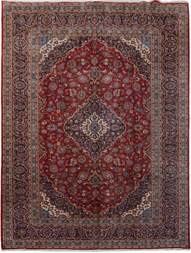 10' x 13'4" Signed Persian Kashan Quality Rug Handmade Iran: 10' x 13'4" Signed Persian Kashan Quality Rug Handmade Iran Free continental US Shipping Introducing the signed Persian Kashan Quality Rug, a stunning piece that embodies timeless elegance and artistr