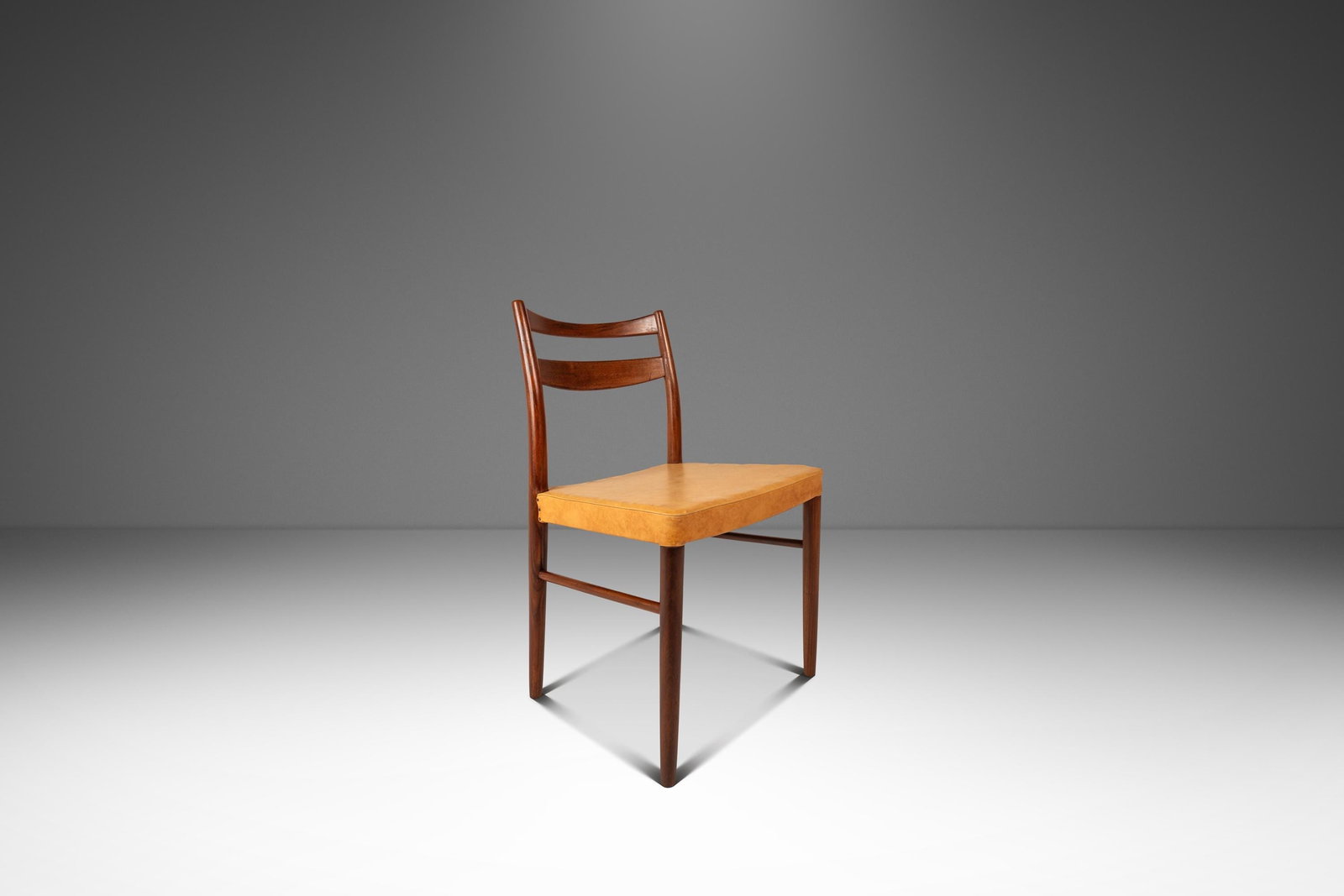 Scandinavian Modern Teak and Leather Side Chair Attributed to Yngve Ekstrom 1950s (1 of 18)