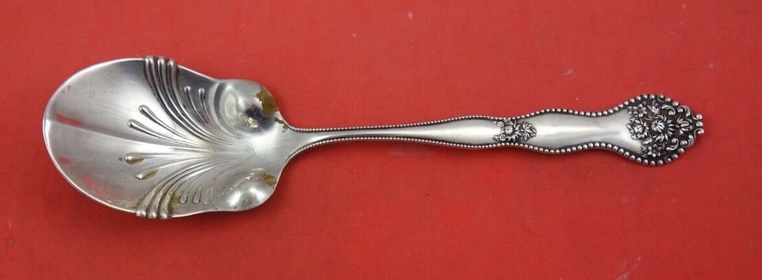Mount Vernon Adolphus Sterling Silver Serving Spoon 8 3/4" (1 of 3)