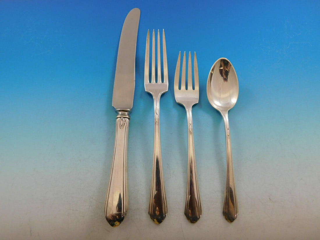 Towle Lady Diana Sterling Silver 4-Piece Place Setting: Towle Lady Diana Sterling Silver 4-Piece Place Setting Experience timeless elegance with this 4-piece place setting in the Lady Diana pattern by Towle. Crafted from high-quality sterling silver, each 
