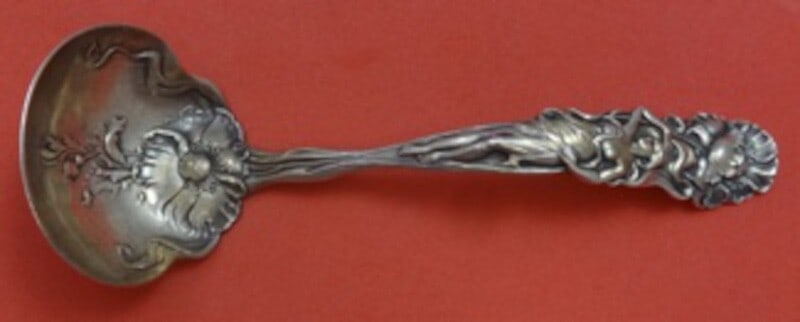 Alvin Raphael Sterling Silver Art Nouveau Sauce Ladle 6 1/4" (1 of 2)