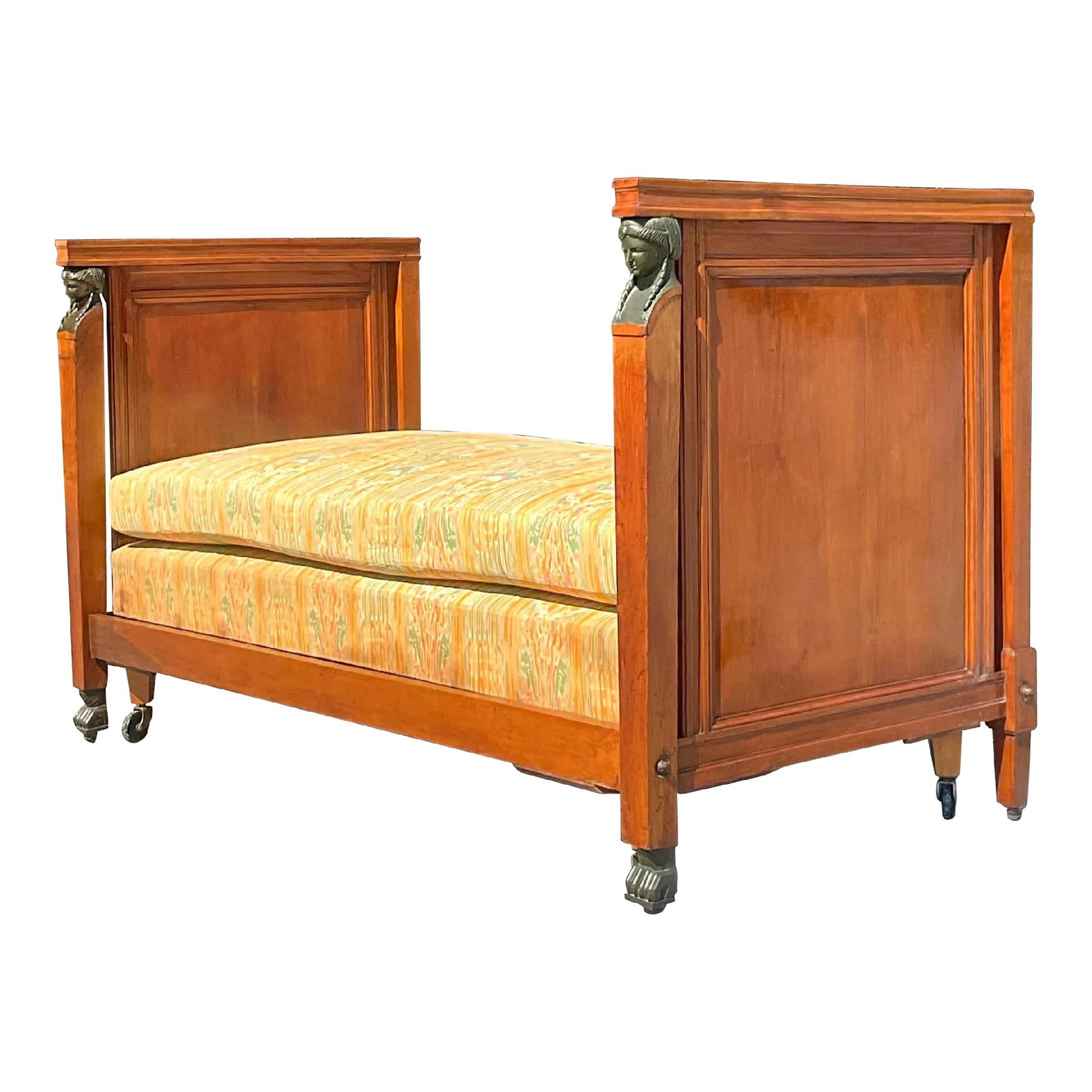 19th Century Austrian Walnut Biedermeier Trundle Bed Vintage Boho Charm (1 of 10)
