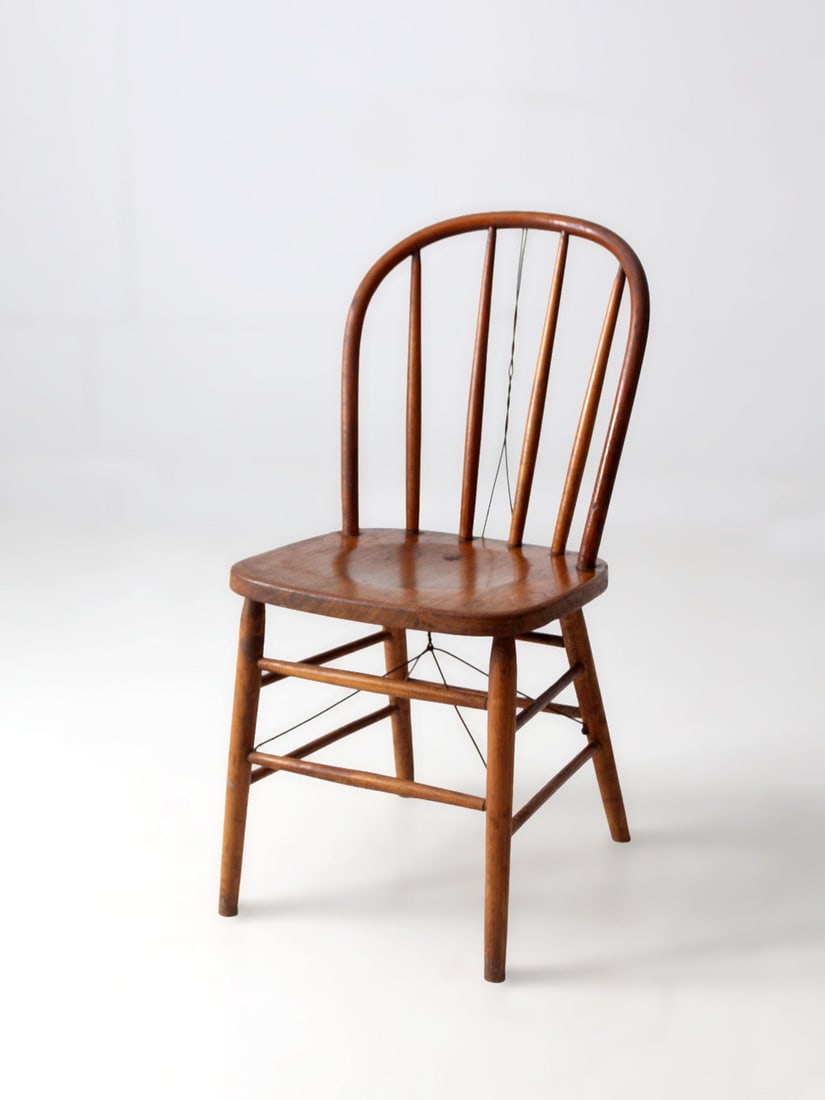 Maple Windsor Armchair With Spindle Back And Twisted Wire Bracing (1 of 12)