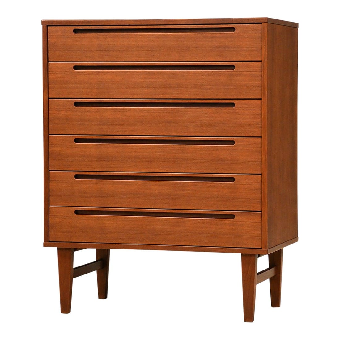 Torring Mobelfabrik Teak Mid Century Tall Dresser 46in (1 of 9)