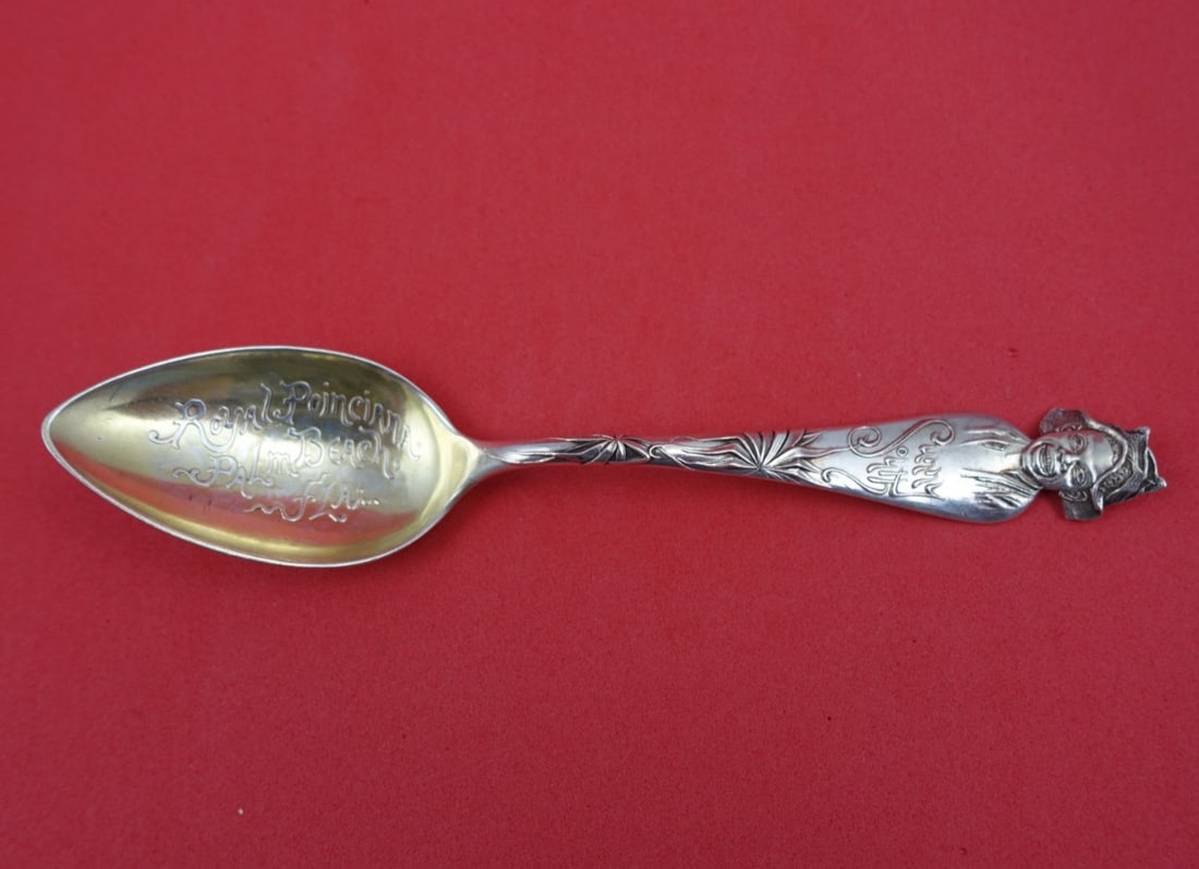 Shiebler Sunny South sterling souvenir spoon 5 5 8 inch Royal Poinciana (1 of 2)