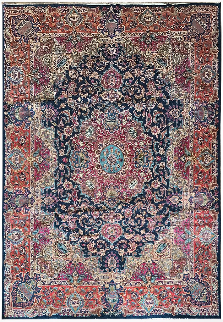 Exquisite 9.9 x 12.8 Hand-Knotted Persian Area Rug: Exquisite 9.9 x 12.8 Hand-Knotted Persian Area Rug Free continental US Shipping Discover the exquisite beauty of this handcrafted 9.9' x 12.8' Persian rug, a true masterpiece embodying the rich tradit