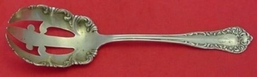 International Diana Sterling Silver Salad Serving Fork 7 1/2 in: International Diana Sterling Silver Salad Serving Fork 7 1/2 in A sterling silver salad serving fork in the Diana pattern by International. This pre-owned piece is monogrammed (monograms vary) and is 