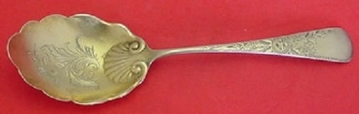 Gorham Marguerite Engraved Sterling Silver 9" Berry Spoon Brite-Cut: Gorham Marguerite Engraved Sterling Silver 9" Berry Spoon Brite-Cut This exquisite Marguerite Engraved Berry Spoon by Gorham is a stunning addition to any serving collection. Crafted from high-quality