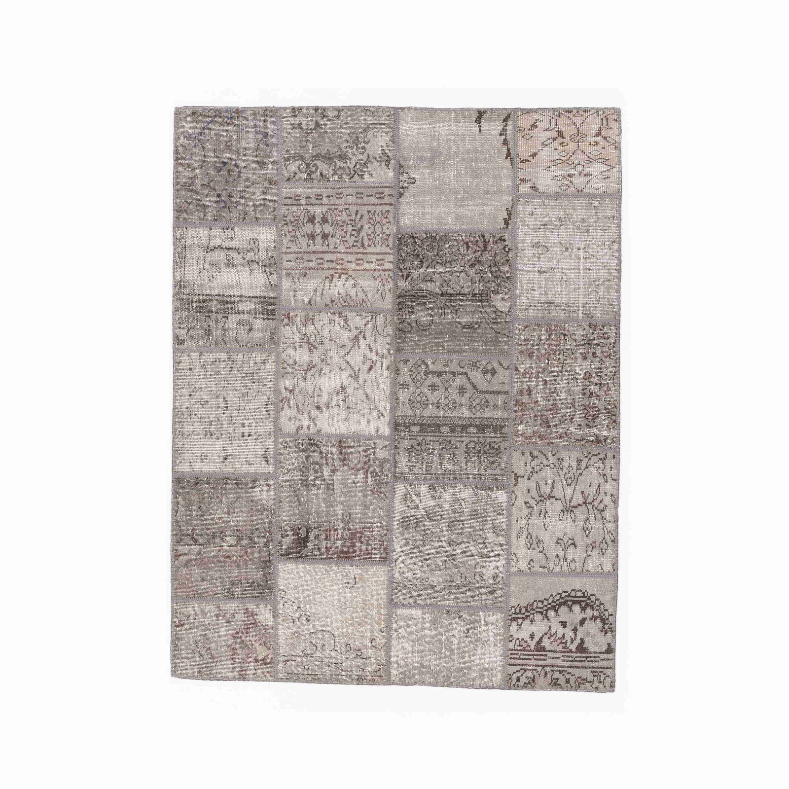 Authentic Handmade Patchwork Wool Carpet 59.1 x 77.2 Inches (1 of 8)