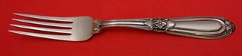 Buccellati Esteval Sterling Silver Dinner Fork 8.5 Inch Flatware: Buccellati Esteval Sterling Silver Dinner Fork 8.5 Inch Flatware This exquisite dinner fork is part of the Esteval pattern by Buccellati, crafted from premium sterling silver. Measuring 8 1/2 inches, 