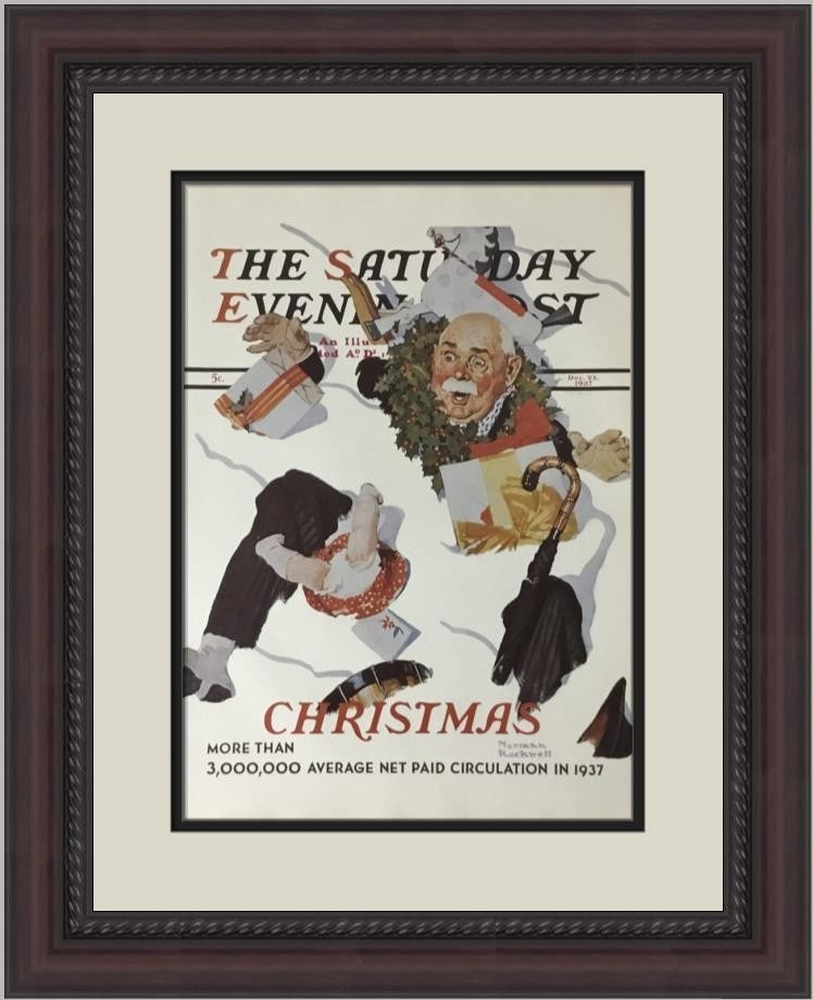 Norman Rockwell Christmas Snow Custom Framed Print 1979 Americana Art: Norman Rockwell Christmas Snow Custom Framed Print 1979 Americana Art This beautiful custom framed print features the iconic artwork "Christmas Snow" by Norman Rockwell, a celebrated American artist. 