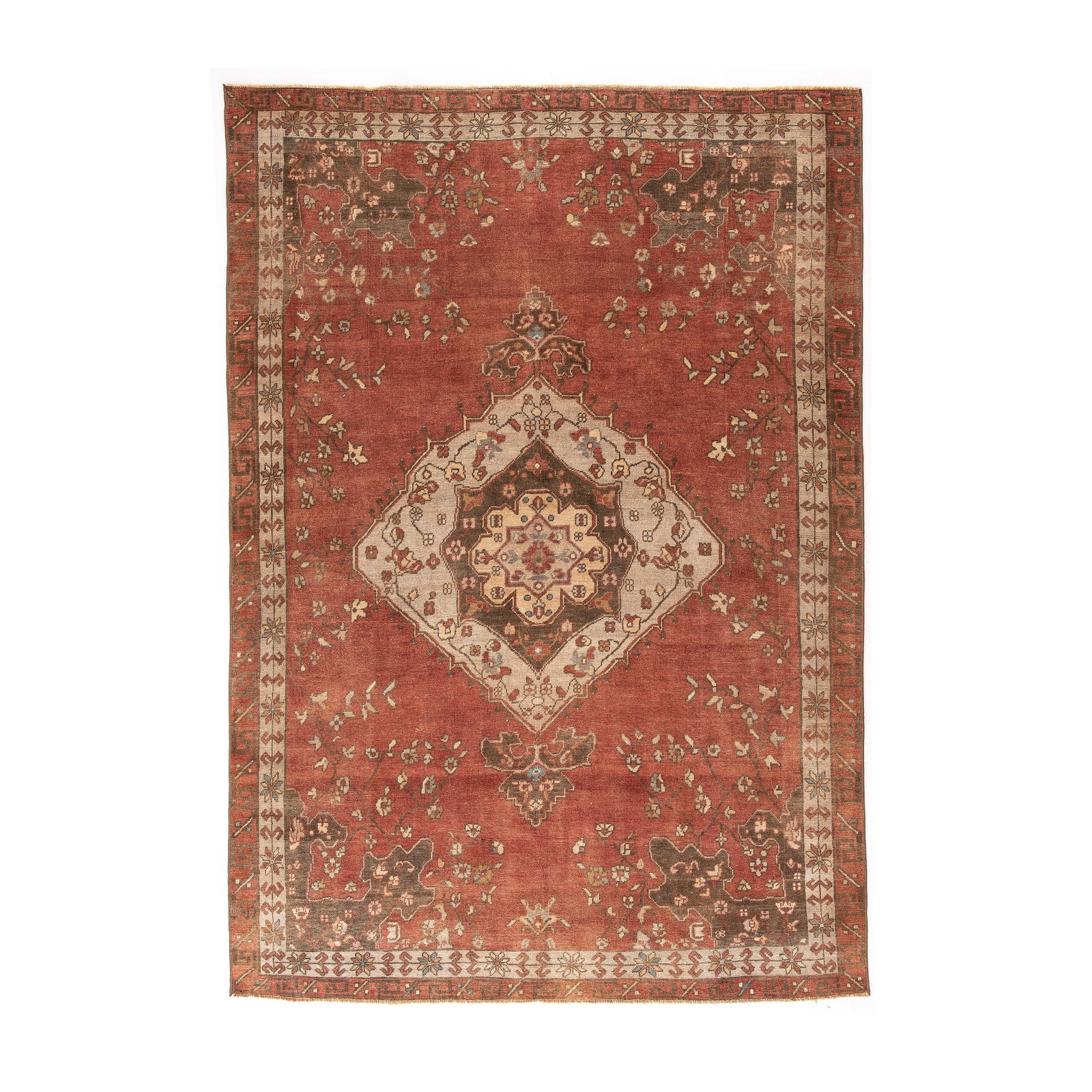 Authentic Handmade Anatolia Wool Carpet 73.2 x 102.4 Inches: Authentic Handmade Anatolia Wool Carpet 73.2 x 102.4 Inches This Authentic Handmade Anatolia Wool On Wool carpet showcases exquisite craftsmanship and traditional weaving techniques. Handcrafted in An