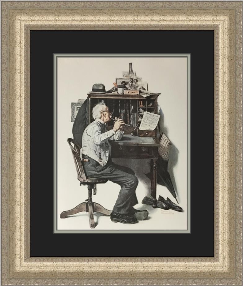 Norman Rockwell Spring Song Custom Framed Print 21 x 19: Norman Rockwell Spring Song Custom Framed Print 21 x 19 This exquisite Norman Rockwell print titled "Spring Song" beautifully captures the essence of Americana art. Measuring 21 in. tall and 19 in. wi