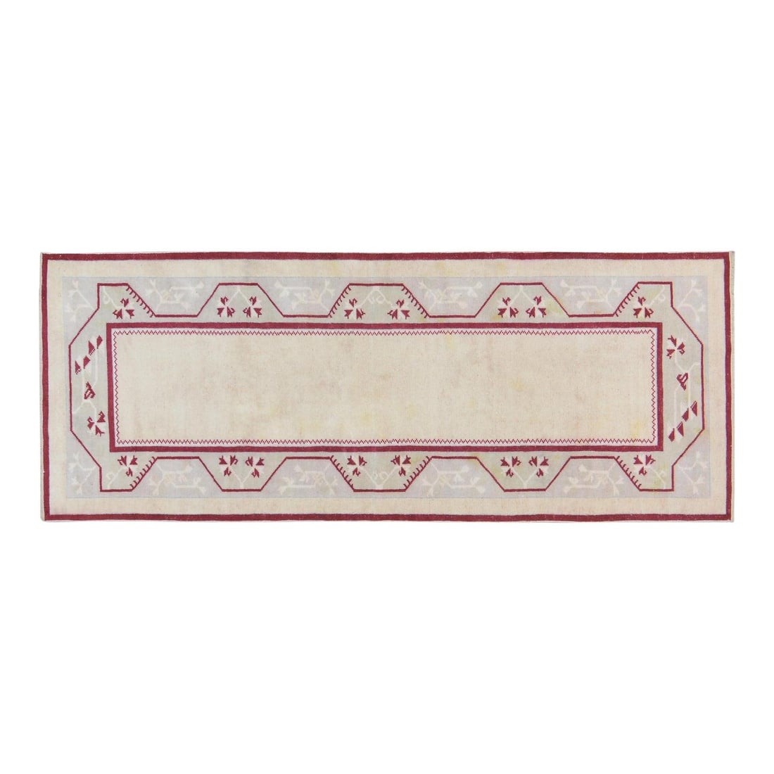 Hand-Knotted Wool Area Rug Turkish Anatolian 4'9" x 7'5" Vintage: Hand-Knotted Wool Area Rug Turkish Anatolian 4'9" x 7'5" Vintage This vintage Turkish Anatolian hand-knotted wool rug showcases traditional craftsmanship and enduring artistry. Expertly woven with woo