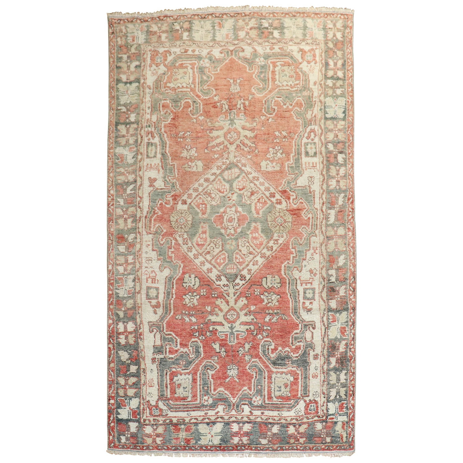 Vintage Turkish Kula Carpet Rustic Wool 4'3 x 7'4 circa 1930 (1 of 11)