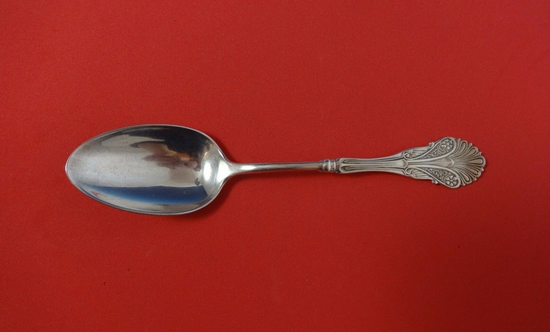 John Polhamus Shiebler Corinthian Sterling Silver Soup Spoon 6 7/8" (1 of 2)