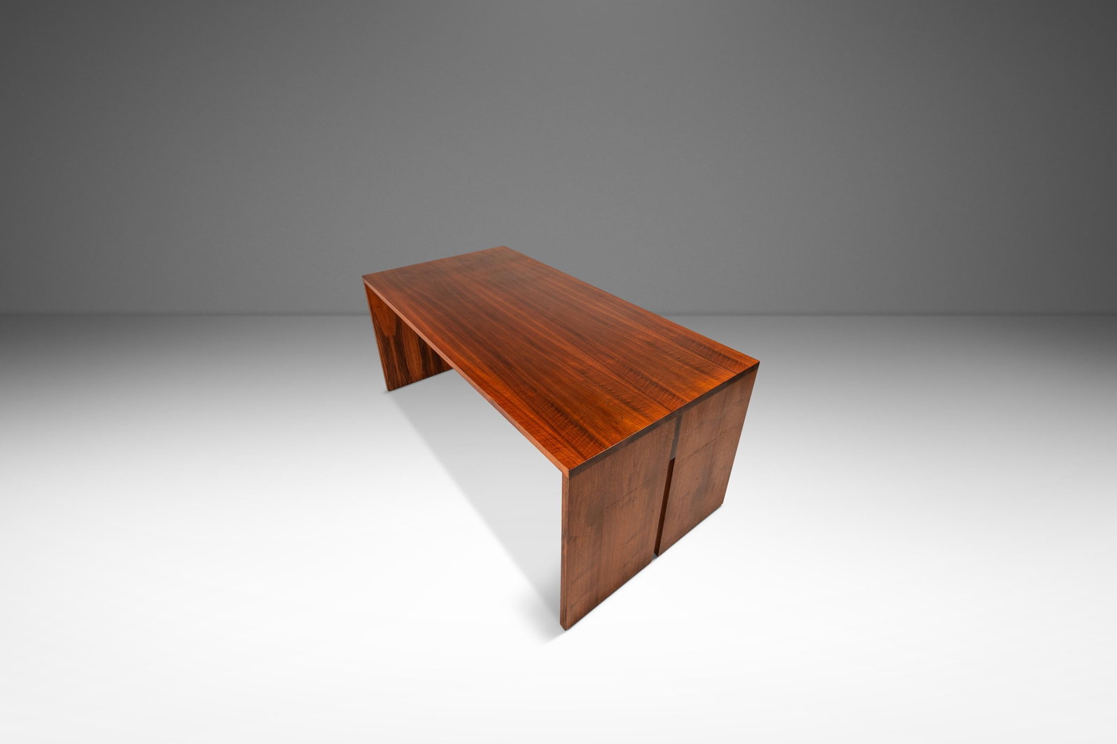 72 in Walnut Studio Dining Table American Minimalist Modern 1980s (1 of 18)