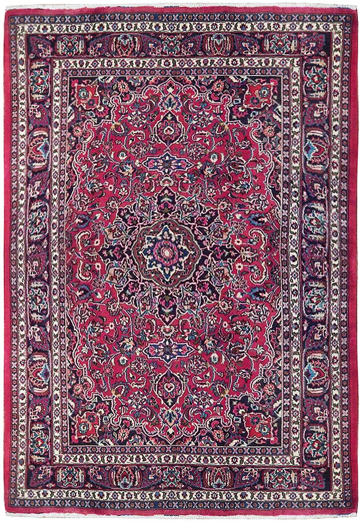 Exquisite 6.4 x 9.9 Red Persian Lilihan Sarouk Area Rug (1 of 7)