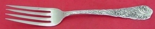 Reed & Barton Flora Sterling Silver Regular Fork Monogrammed 7.25in: Reed & Barton Flora Sterling Silver Regular Fork Monogrammed 7.25in Introducing the exquisite Flora Regular Fork by Reed & Barton, crafted from high-quality sterling silver. This elegant fork features