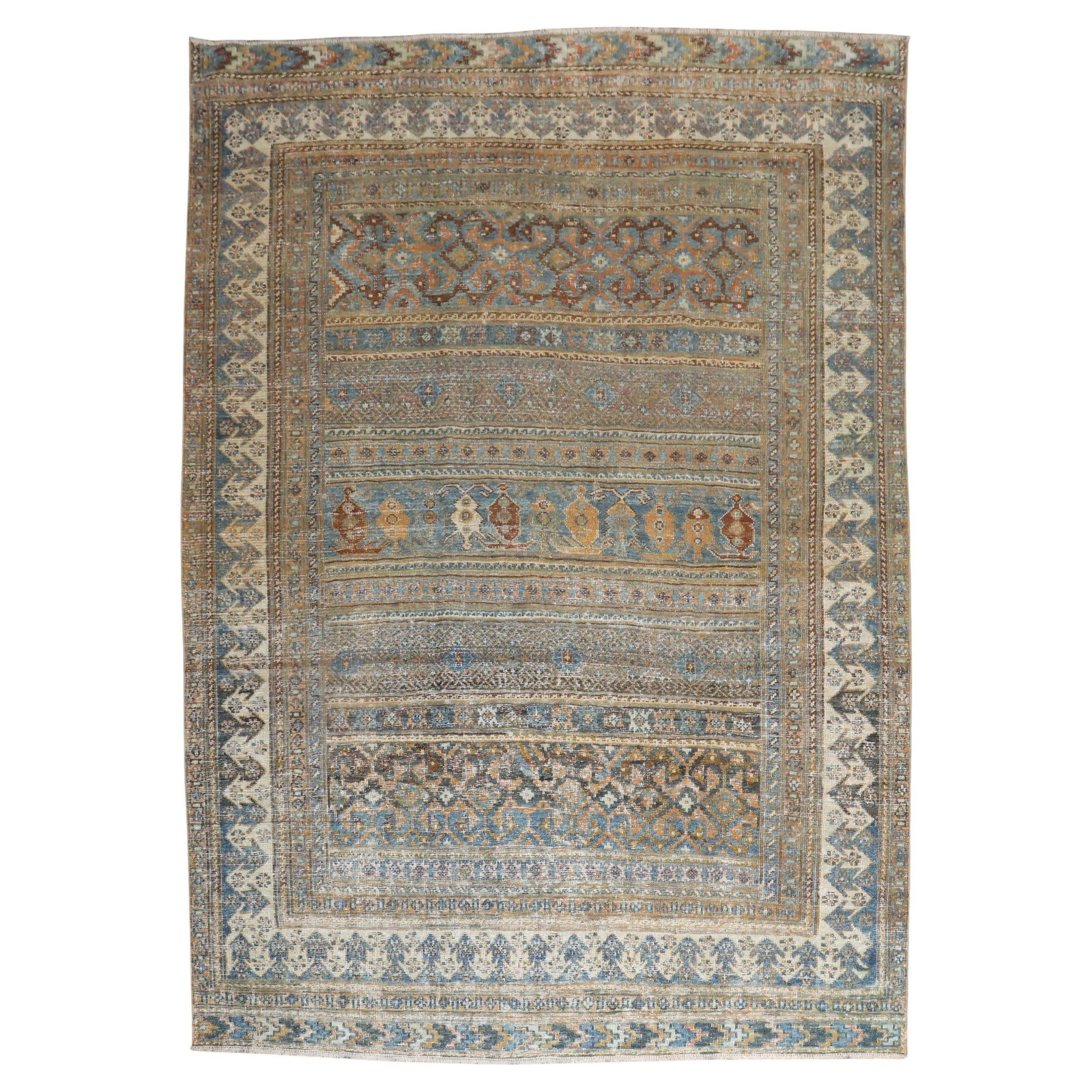 Early 20th Century Hand-Knotted Wool Tribal Baluch Accent Rug 59 x 79 Inches: Early 20th Century Hand-Knotted Wool Tribal Baluch Accent Rug 59 x 79 Inches This antique Balouch square rug features a tribal design and was hand-knotted from wool in the early 20th century. It is an
