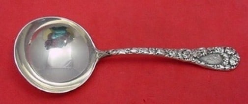 Durgin Chrysanthemum Sterling Silver Chocolate Spoon 4.5 Inch: Durgin Chrysanthemum Sterling Silver Chocolate Spoon 4.5 Inch This exquisite chocolate spoon, crafted by Durgin in the elegant Chrysanthemum pattern, measures 4 1/2 inches. Made from high-quality ster