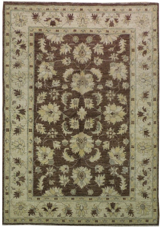 Elegant 4.6 x 6.5 Brown Ziglar Chobi Peshawar Rug Handwoven in Pakistan: Elegant 4.6 x 6.5 Brown Ziglar Chobi Peshawar Rug Handwoven in Pakistan Free continental US Shipping Enhance your space with this exquisite 4.6 x 6.5 Brown Ziglar Chobi Peshawar Rug. Handwoven in Paki