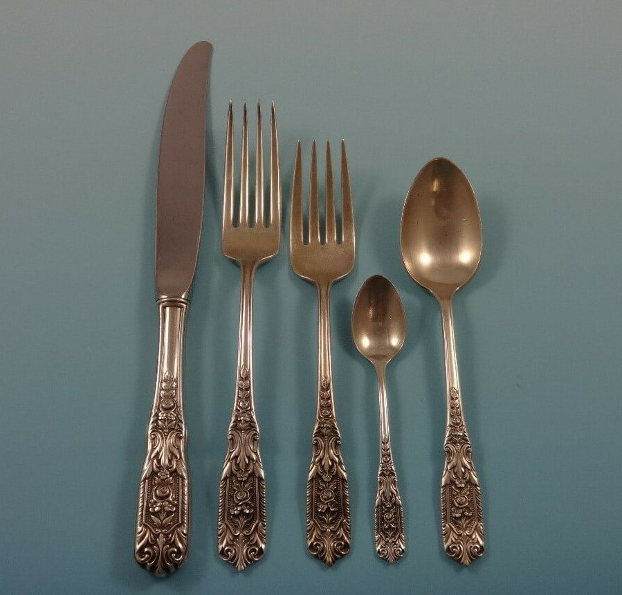 Westmorland Milburn Rose Sterling Silver 68 Piece Flatware Service for 12 (1 of 9)