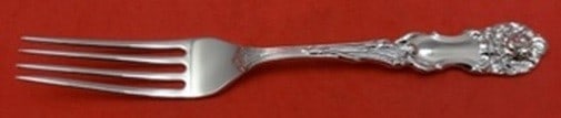 Sterling Silver Dinner Fork Lion Pattern by Frank Smith 7 3/8 Inch: Sterling Silver Dinner Fork Lion Pattern by Frank Smith 7 3/8 Inch This is a sterling silver dinner fork in the Lion pattern by Frank Smith. The fork measures 7 3/8 inches in length and is not monogra