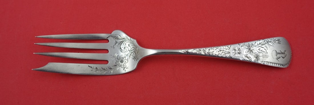 Gorham Marguerite Engraved Sterling Silver Cold Meat Fork 8 1/4": Gorham Marguerite Engraved Sterling Silver Cold Meat Fork 8 1/4" Enhance your dining experience with this exquisite Marguerite Engraved Cold Meat Fork by Gorham. Crafted from high-quality sterling sil