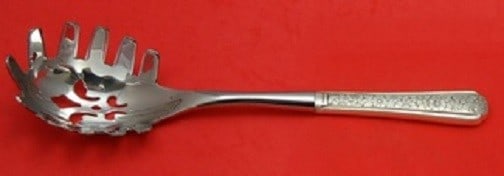 Towle Old Brocade Sterling Silver Pasta Server 11 Inch Custom Made: Towle Old Brocade Sterling Silver Pasta Server 11 Inch Custom Made Elevate your dining experience with this exquisite 11" pasta server from Towle, crafted in the elegant Old Brocade pattern. Made of h