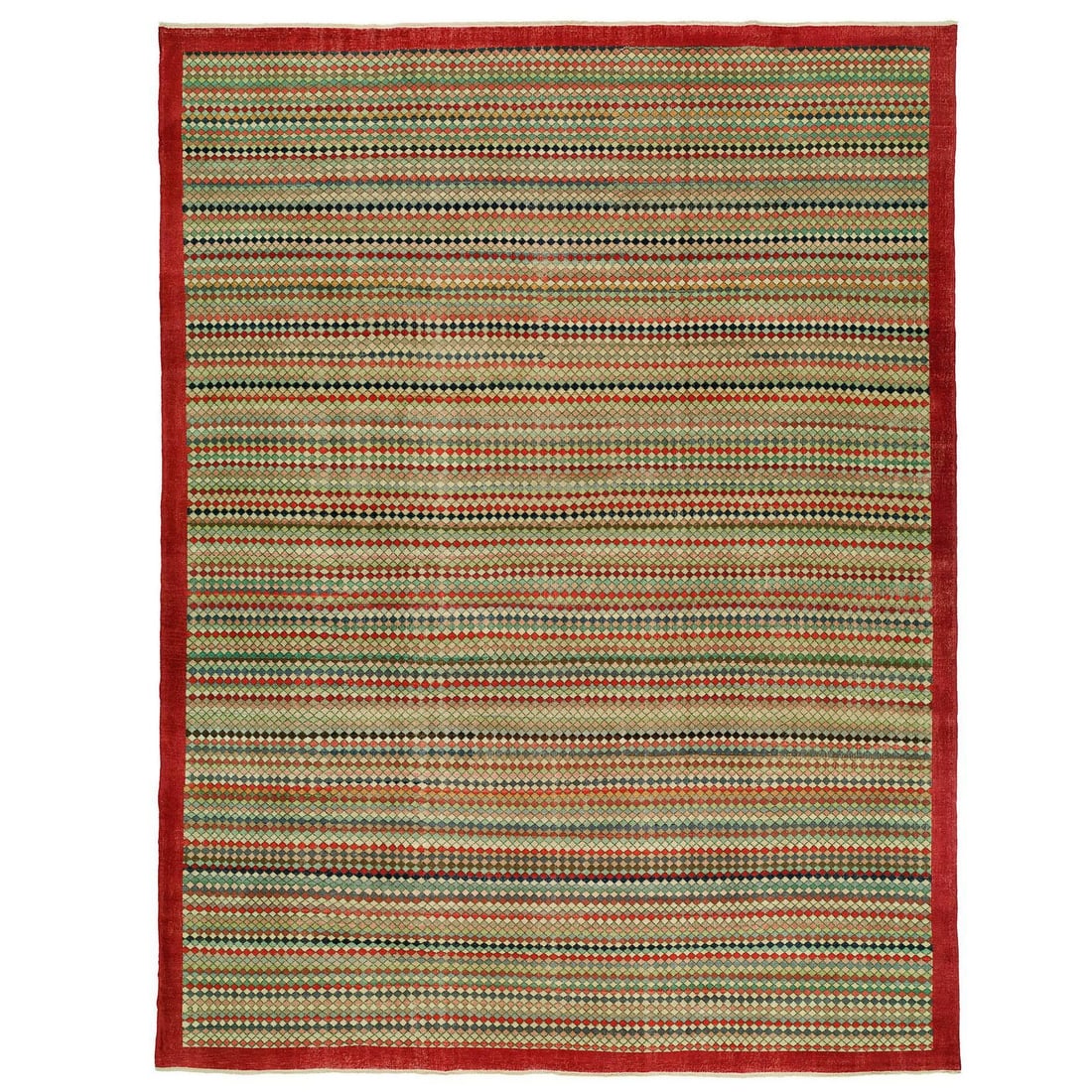 11'6" x 15'2" Vintage Turkish Art Deco Wool Carpet (1 of 10)