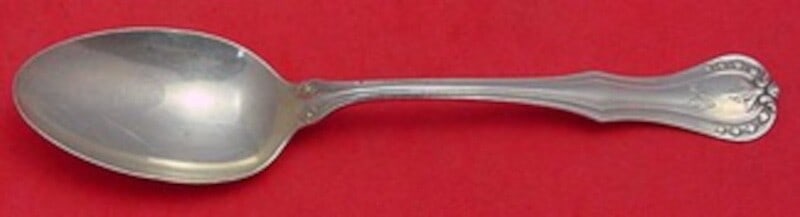Reed and Barton Devon Sterling Silver Serving Spoon 8.25 inches (1 of 2)