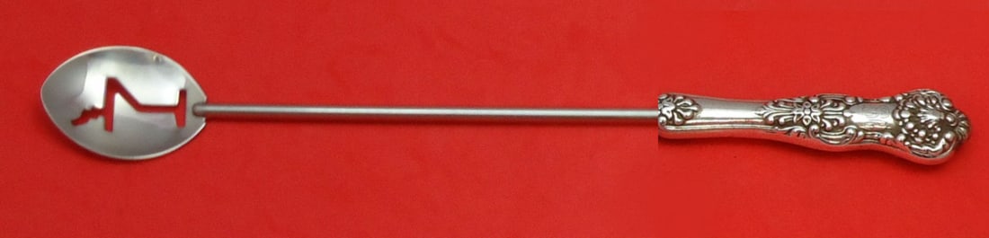 Dominick & Haff New King Sterling Silver Martini Spoon Custom Made 10": Dominick & Haff New King Sterling Silver Martini Spoon Custom Made 10" This exquisite serving spoon is a sterling silver martini spoon from the renowned pattern 'New King' by Dominick & Haff. Crafted 