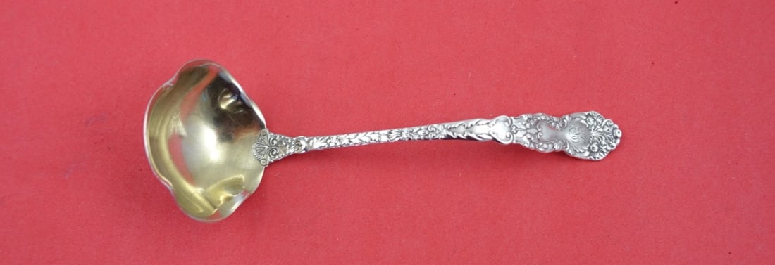 Gorham Imperial Chrysanthemum Sterling Silver Mayonnaise Ladle 5.5 Inch: Gorham Imperial Chrysanthemum Sterling Silver Mayonnaise Ladle 5.5 Inch This exquisite mayonnaise ladle features the elegant Imperial Chrysanthemum pattern by Gorham. Crafted from high-quality sterlin