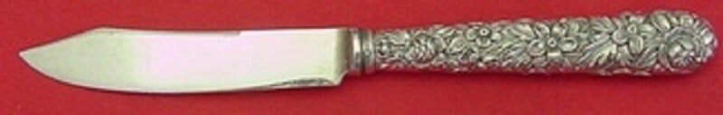 Kirk Repousse Sterling Silver Fruit Knife Plated Blades 6.75" (1 of 1)