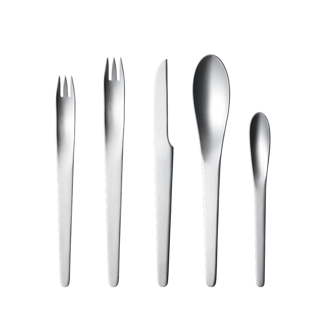 40 Piece Stainless Steel Flatware Set for 8 Georg Jensen Arne Jacobsen (1 of 1)